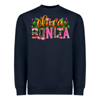 Navy chica bonita Heavyweight Sweatshirt - Zillion Design Studio