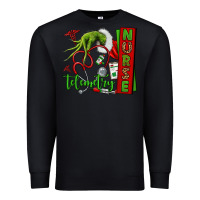 Black grinch hand telemetry nurse Premium Sweatshirt - NancyCooperArtShop