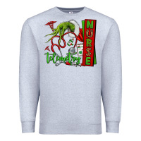Heather Grey grinch hand telemetry nurse Premium Sweatshirt - NancyCooperArtShop