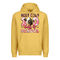 Antique Gold holy cow 100 days of school Premium Hoodie - LillyAllenDesigns