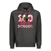 Charcoal Heather holy cow 100 days of school Premium Hoodie - LillyAllenDesigns