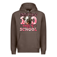 Coffee holy cow 100 days of school Premium Hoodie - LillyAllenDesigns