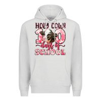 Dove Grey holy cow 100 days of school Premium Hoodie - LillyAllenDesigns