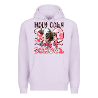 Lilac holy cow 100 days of school Premium Hoodie - LillyAllenDesigns