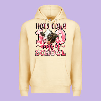 Holy Cow 100 Days Of School Premium Hoodie Designed By Lillyallendesigns