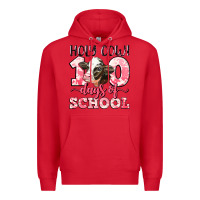 Red holy cow 100 days of school Premium Hoodie - LillyAllenDesigns