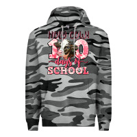 Slate Camo holy cow 100 days of school Premium Hoodie - LillyAllenDesigns