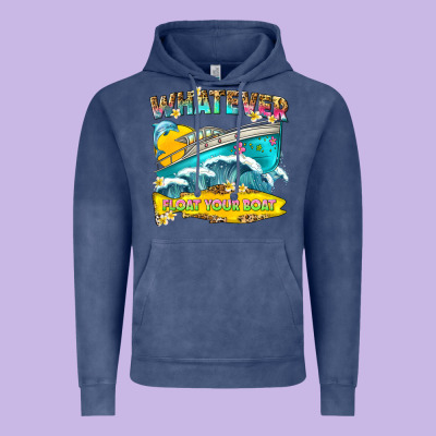 Whatever Float Your Boat Vintage Hoodie Designed By Texasbilliewilder