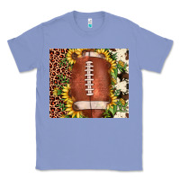 Colony Blue football leopard cowhide sunflower Classic Tee - JahusDesignShop