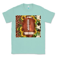 Seafoam football leopard cowhide sunflower Classic Tee - JahusDesignShop