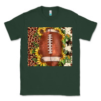 Sports Green football leopard cowhide sunflower Classic Tee - JahusDesignShop