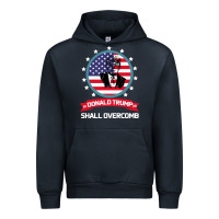 Navy DONALD TRUMP 2016 WE SHALL OVERCOMB Urban Hoodie - Bettercallsaul