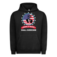 Pigment Black DONALD TRUMP 2016 WE SHALL OVERCOMB Urban Hoodie - Bettercallsaul
