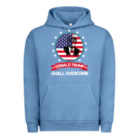 Pigment Pebble Blue DONALD TRUMP 2016 WE SHALL OVERCOMB Urban Hoodie - Bettercallsaul