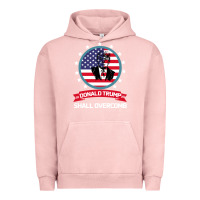 Pigment Salmon DONALD TRUMP 2016 WE SHALL OVERCOMB Urban Hoodie - Bettercallsaul