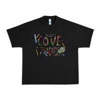 Black i love teaching Urban Heavy Tee - CowhideDigitalArt