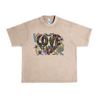 French Oak i love teaching Urban Heavy Tee - CowhideDigitalArt