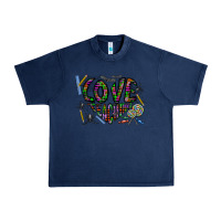Navy i love teaching Urban Heavy Tee - CowhideDigitalArt