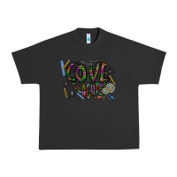 Pigment Black i love teaching Urban Heavy Tee - CowhideDigitalArt