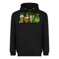 Black st. patricks day coffee cups Heavyweight Hoodie - MaliasSmallBusiness