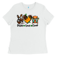 White peace love camp ado Ladies Tee - AdoDesignShop