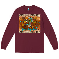 Burgundy faith hope love cross Long Sleeve Tee - JahusDesignShop