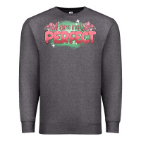 Charcoal Heather i am not perfect Premium Sweatshirt - MaliasSmallBusiness