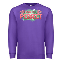 Purple i am not perfect Premium Sweatshirt - MaliasSmallBusiness