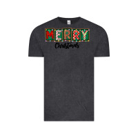 Vintage Black Merry Christmas Vintage Tee - CowhideDigitalArt