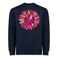 Breast Cancer Sunflower Heavyweight Sweatshirt | Teevron
