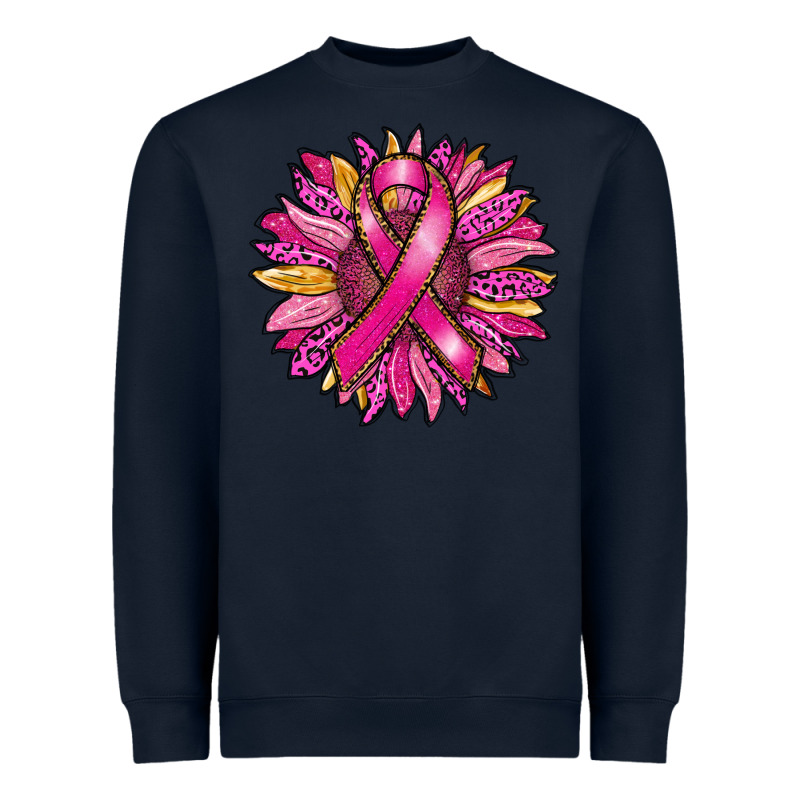 Breast Cancer Sunflower Heavyweight Sweatshirt by RanaPortraitStore | Teevron