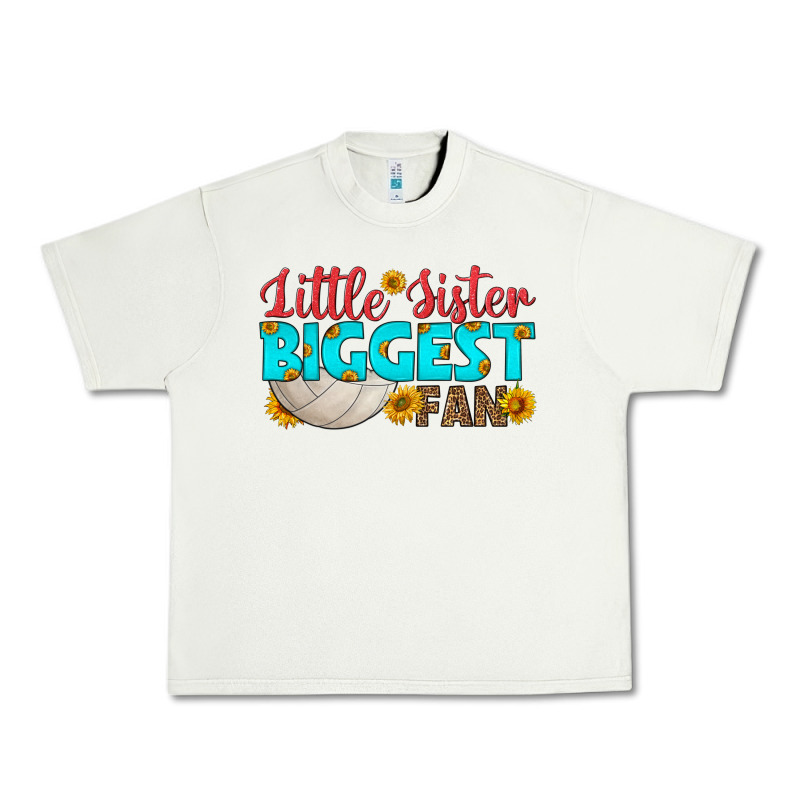 Little Sister Biggest Fan Urban Heavy Tee by HRA Design Shop | Teevron
