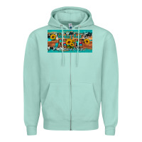 Seafoam world's best mom sunflower license plate Zipper Hoodie - Artiststas
