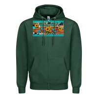Sports Green world's best mom sunflower license plate Zipper Hoodie - Artiststas