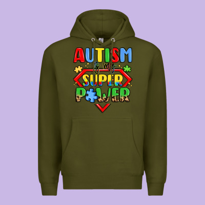 Autism Is My Superpower Premium Hoodie Designed By Lillyallendesigns