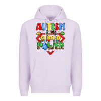 Lilac autism is my superpower Premium Hoodie - LillyAllenDesigns