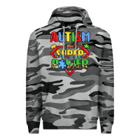 Slate Camo autism is my superpower Premium Hoodie - LillyAllenDesigns