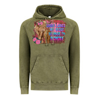 Vintage Olive sorry ladies my heart belongs to mommy highland cow and calf Vintage Hoodie - RanaPortraitStore