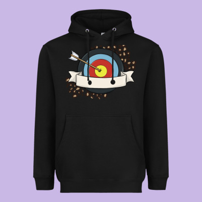 Custom Name Archery Heavyweight Hoodie Designed By Maliassmallbusiness