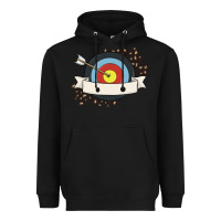 Black custom name archery Heavyweight Hoodie - MaliasSmallBusiness