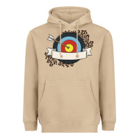 Mushroom custom name archery Heavyweight Hoodie - MaliasSmallBusiness