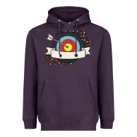 Plum custom name archery Heavyweight Hoodie - MaliasSmallBusiness