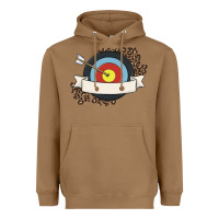 Toasted Coconut custom name archery Heavyweight Hoodie - MaliasSmallBusiness