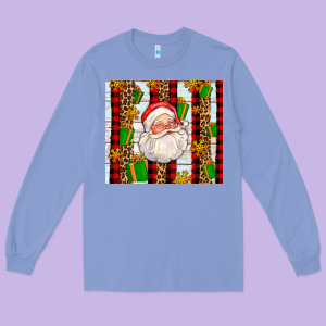 Santa With Gifts Long Sleeve Tee Designed By Adodesignshop
