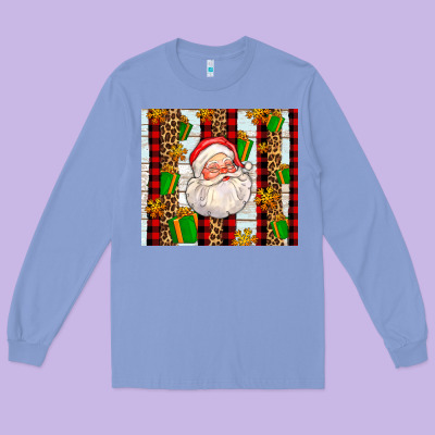 Santa With Gifts Long Sleeve Tee Designed By Adodesignshop