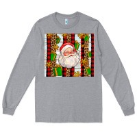 Heather Grey santa with gifts Long Sleeve Tee - AdoDesignShop