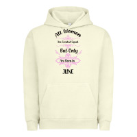 Pigment Pistachio all women are created equal but only the smartest are born in july bla Urban Hoodie - Bettercallsaul
