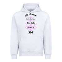White all women are created equal but only the smartest are born in july bla Urban Hoodie - Bettercallsaul