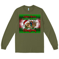 Army Green when you’re dead inside but it's christmas tumbler Long Sleeve Tee - BundleAndBundleShop