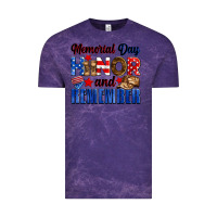 Cloud Purple Memorial day honor and remember Vintage Tee - Neo Western